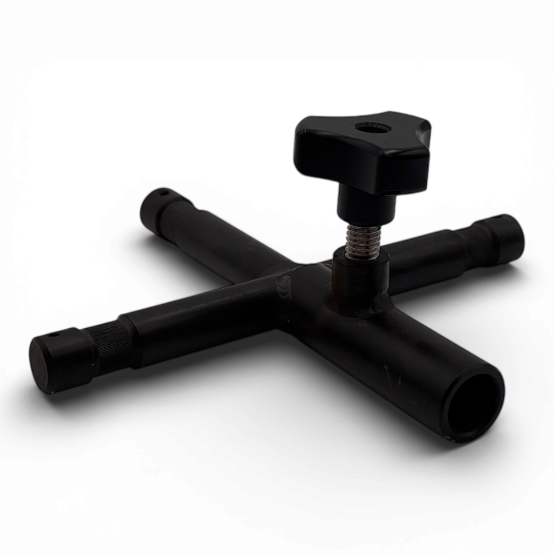 5/8" Receiver to 3-Way Baby Pin Adapter