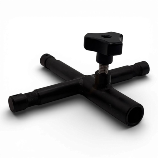 5/8" Receiver to 3-Way Baby Pin Adapter